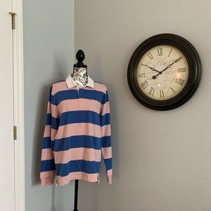Young Men’s Old Navy long sleeve pink & blue top L